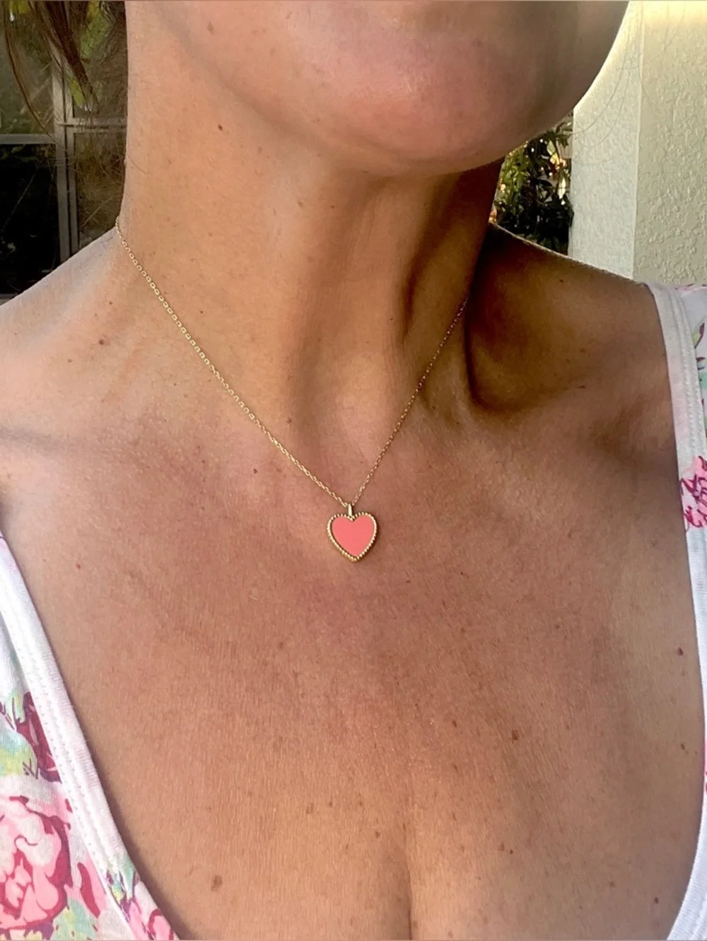 RACHEL ZOE Heart Sterling Silver pendant necklace